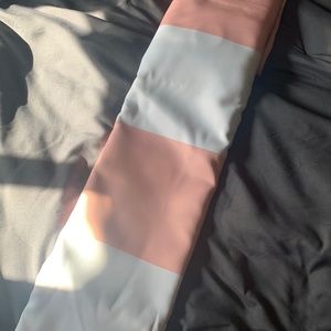 NEW IN PACKAGE 84” striped curtains